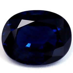 Szafir 2,28 ct, niebieski, szlif owalny