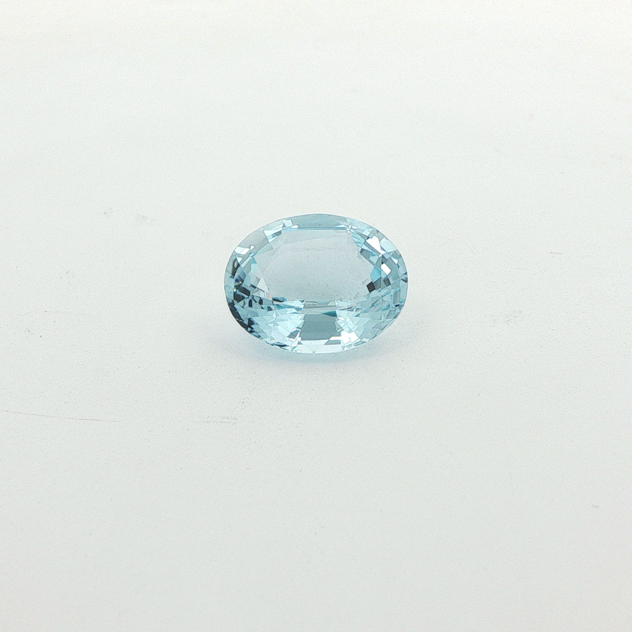 6.43 ct Oval aquamarine