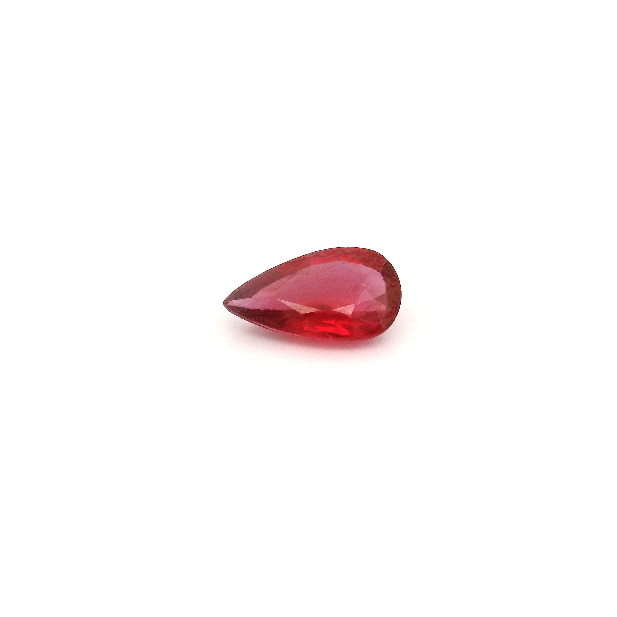 RUBY FACETED 0.57ct RED Intense SI MOZAMBIQUE NONE