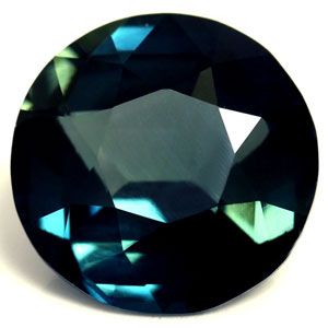 Szafir 2,14 ct, morski, szlif okrągły