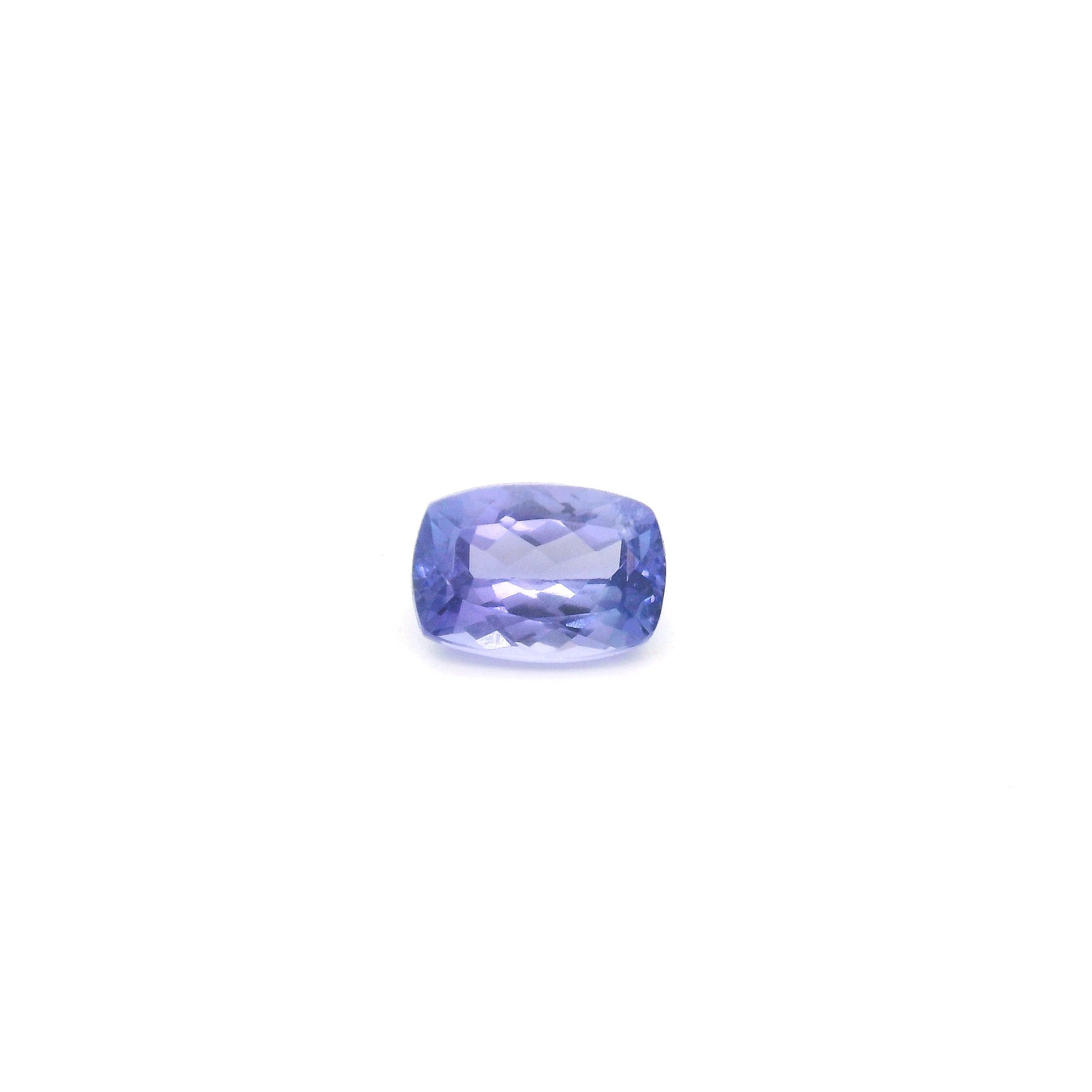 Tanzanit 1,10 ct, niebieski, szlif cushion