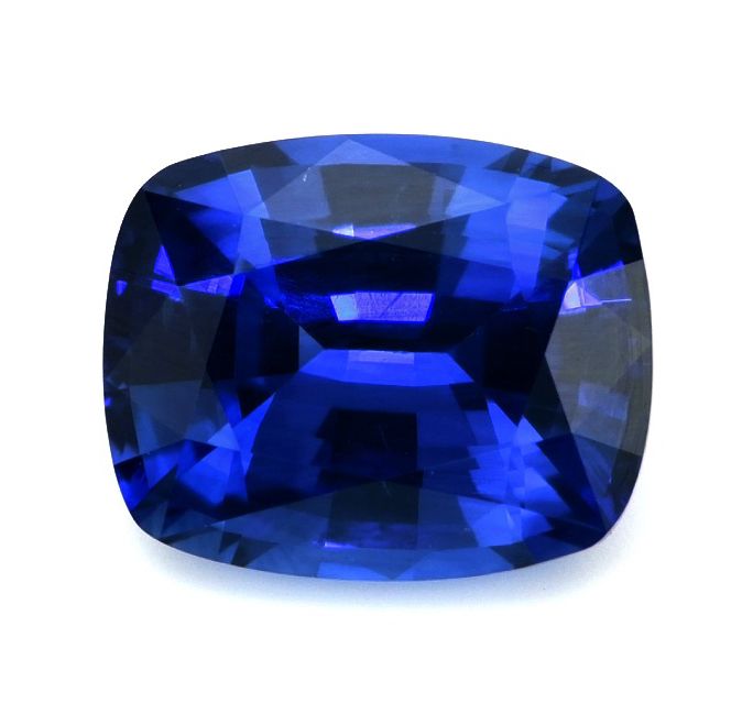 Szafir 1,31 ct, niebieski, szlif cushion