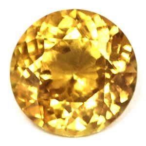 Szafir 1,59 ct, pomarańczowy, szlif okrągły