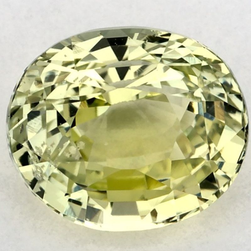 Szafir 2,00 ct, zielony, szlif owalny