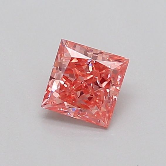 0.39 CT Fancy Intense Orangey Pink PRINCESS