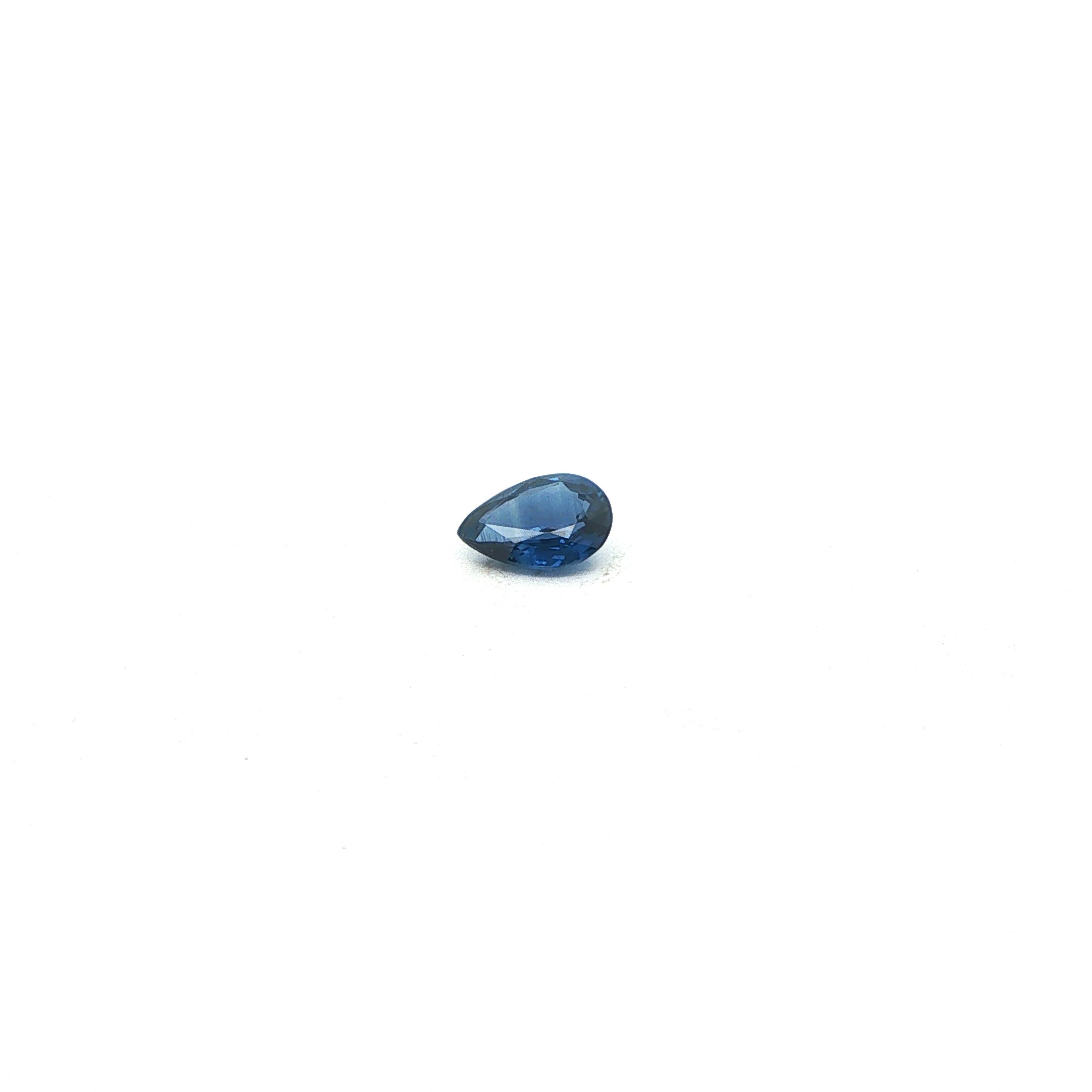 0.74 ct Pear sapphire