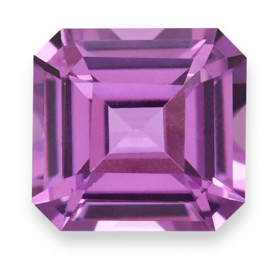 Szafir 1,13 ct, różowy, szlif szmaragdowy