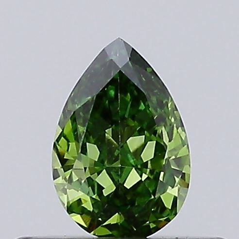 0.22 CT Fancy Vivid Green PEAR