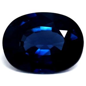 SAPPHIRE FACETED 1.44ct BLUE Deep Blue EC MADAGASCAR HEATED