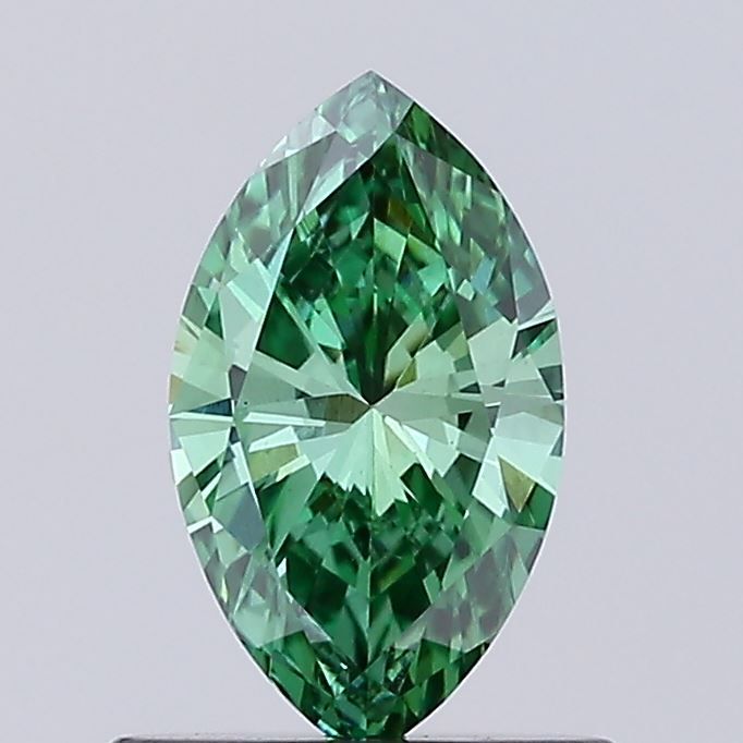 0.58 CT Fancy Vivid Green MARQUISE