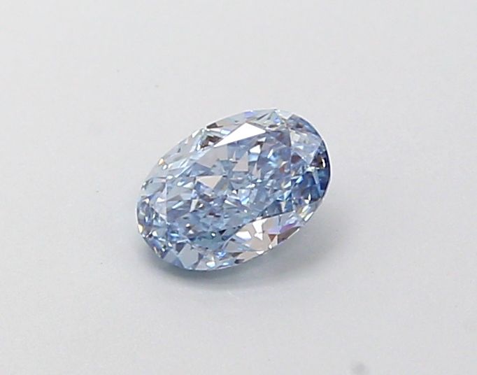 0.36 CT Fancy Intense Blue OVAL