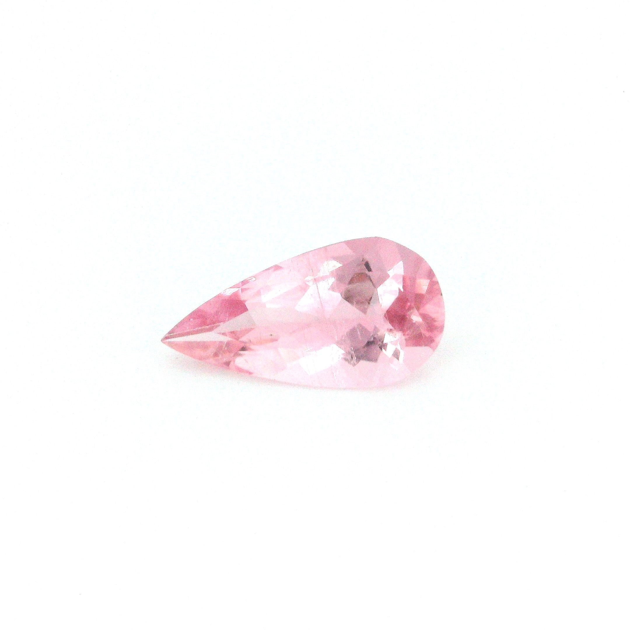 Turmalin 1,30 ct, różowy, szlif gruszka