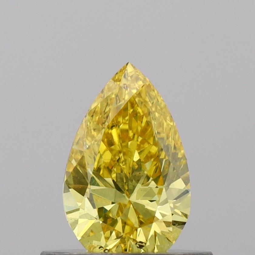 0.51 CT Fancy Vivid Yellow PEAR