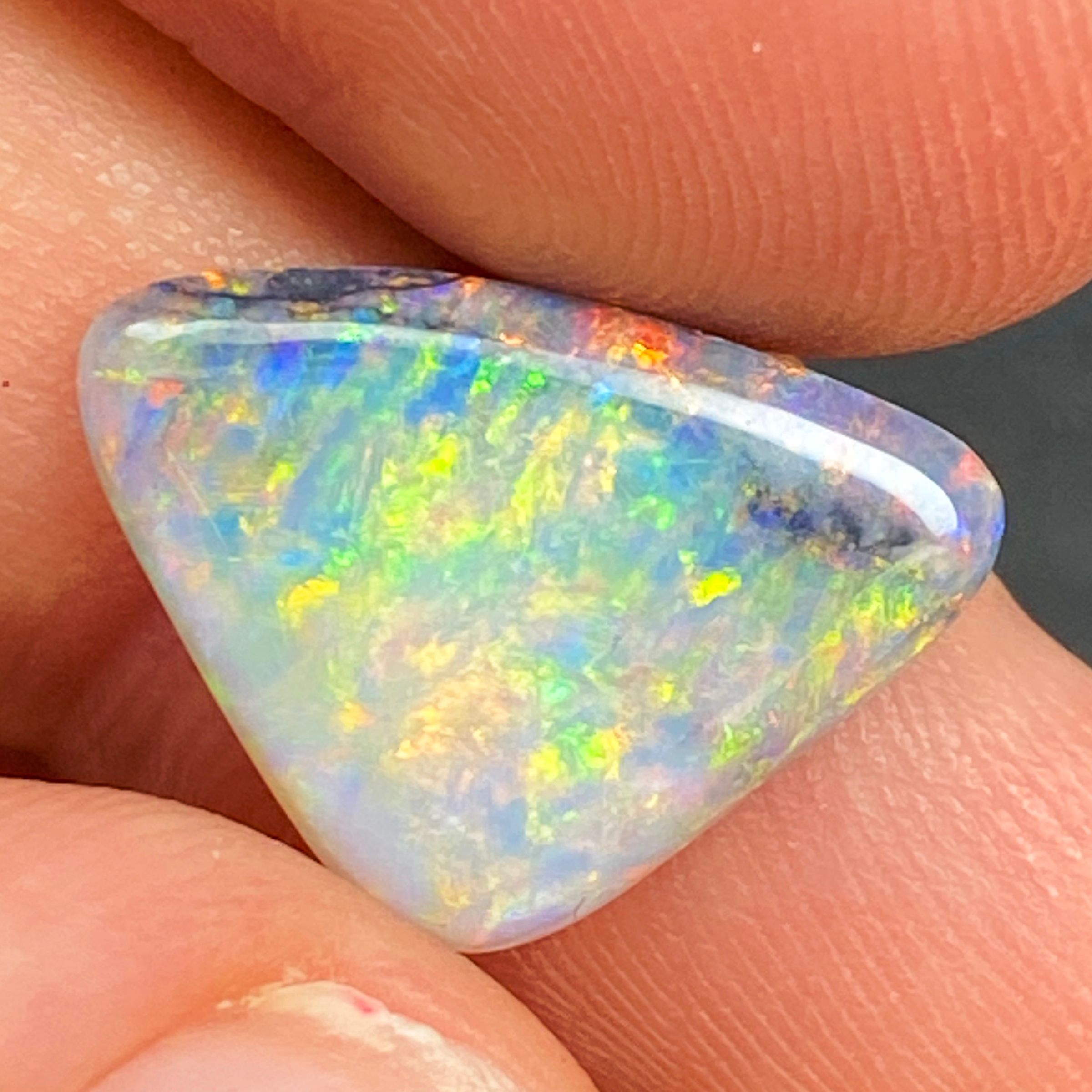 OPAL FACETED 4.2ct BLACK Semi-Black EC AUSTRALIA NONE