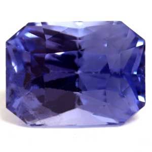 Szafir 2,04 ct, niebieski, szlif szmaragdowy