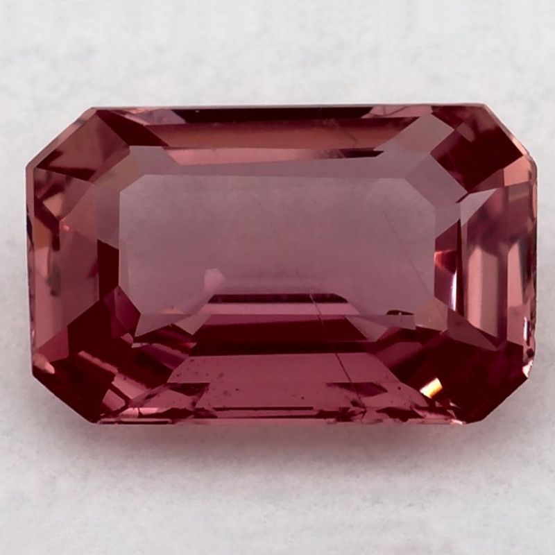 Szafir 1,53 ct, różowy, szlif ośmiokątny