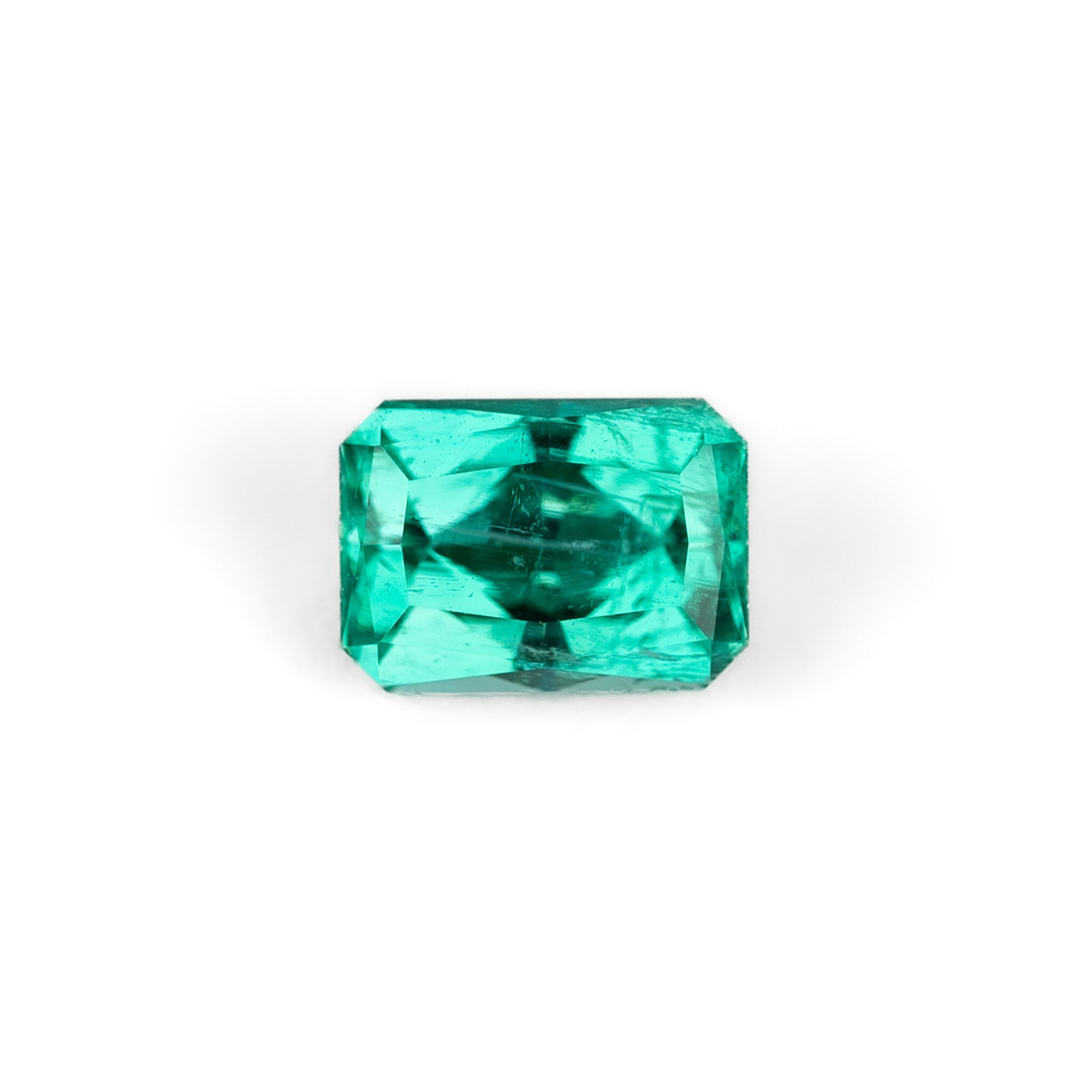 Szmaragd 1,71 ct, zielony, szlif radiant