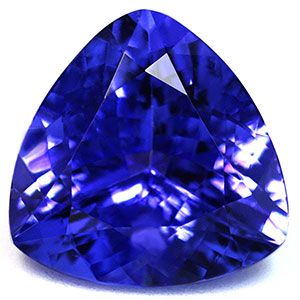 Tanzanit 4,43 ct, niebieski, szlif trilliant