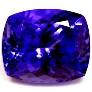 Tanzanit 5,01 ct, niebieski, szlif cushion