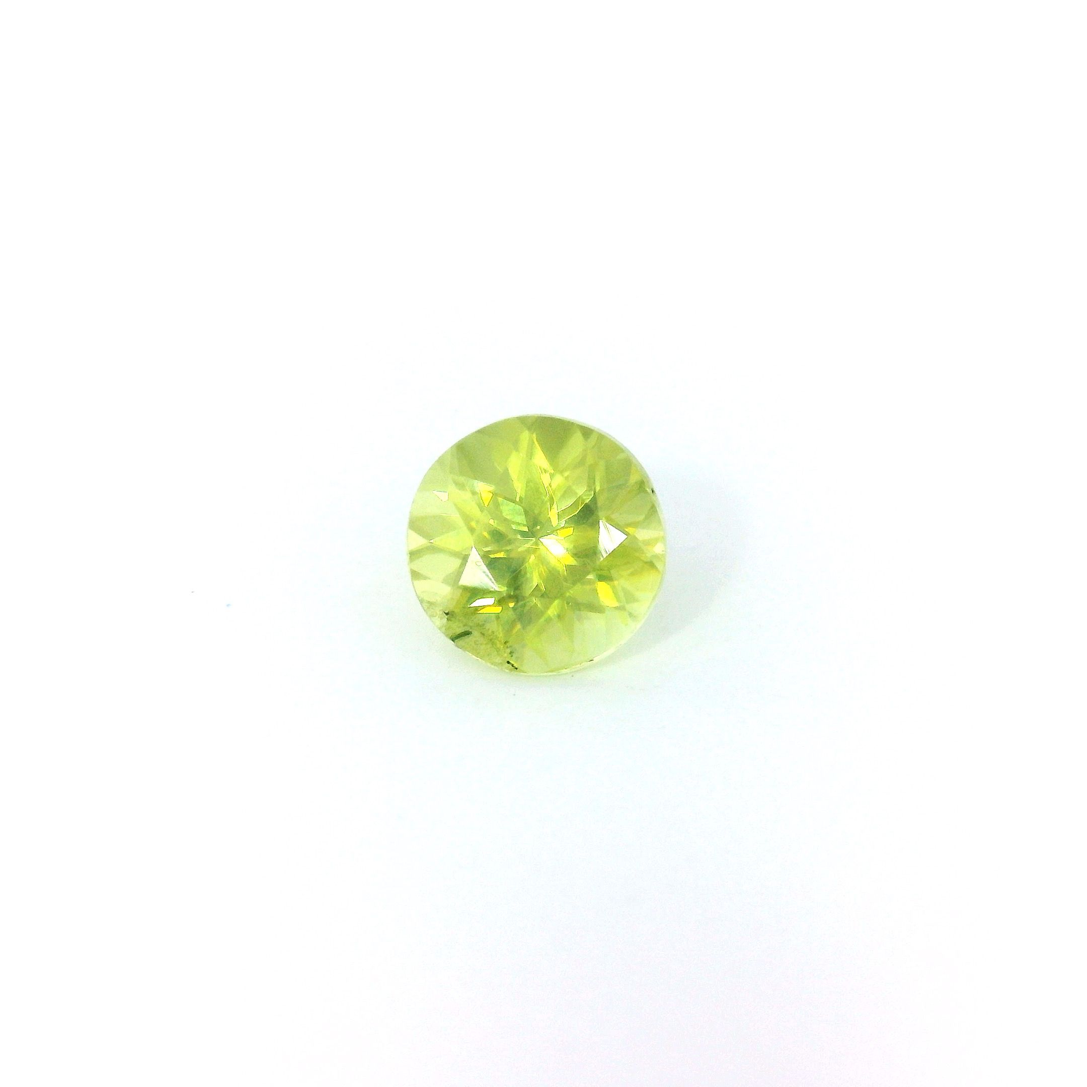 Sfen 1,00 ct, zielony, szlif okrągły