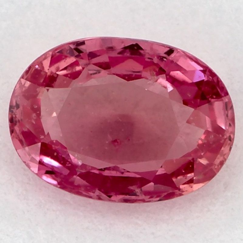Szafir 1,11 ct, różowy, szlif owalny