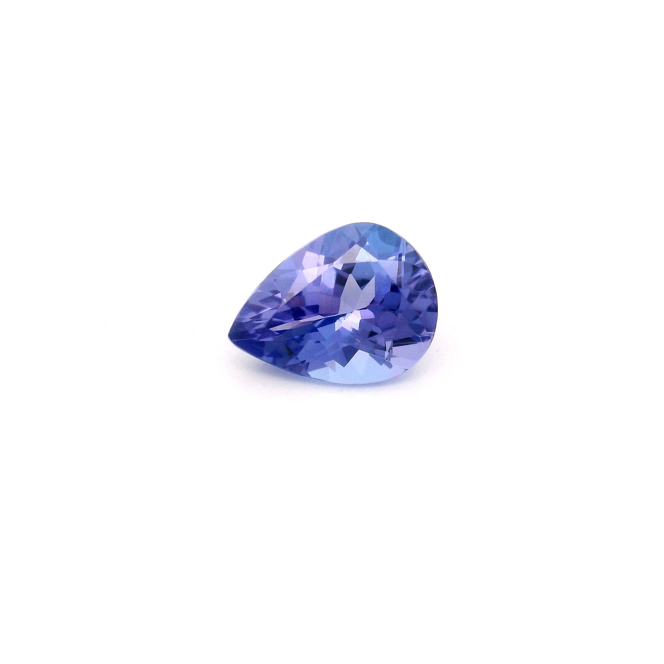 TANZANITE FACETED 1.11ct BLUE Intense EC TANZANIA HEATED