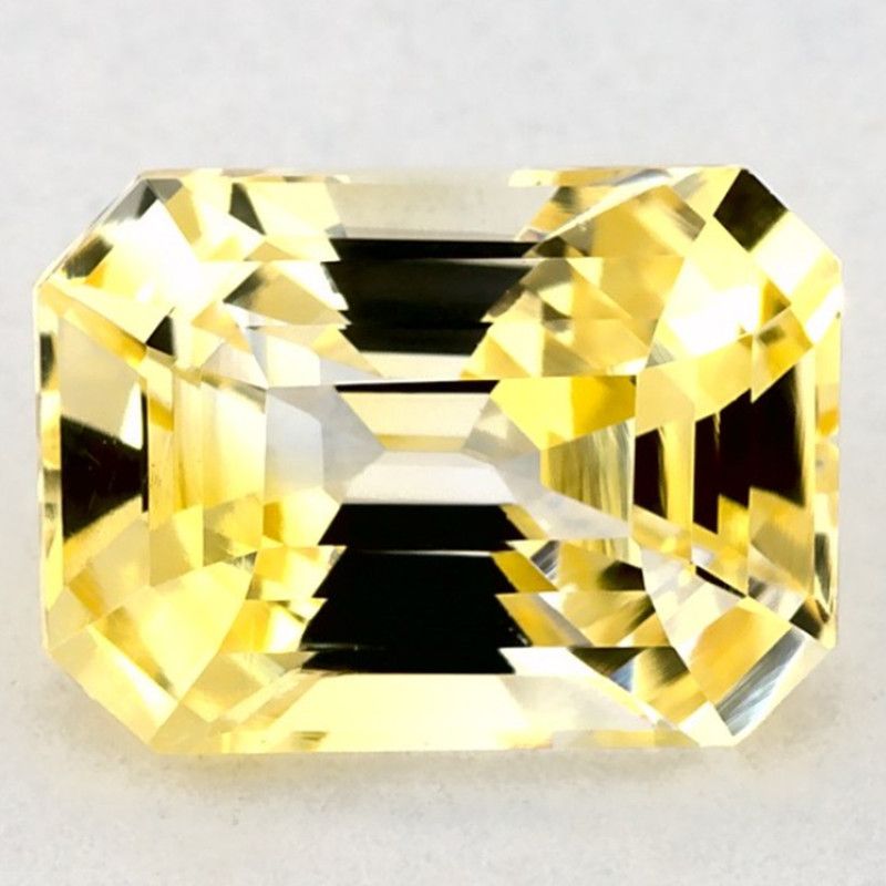 Szafir 1,93 ct, żółty, szlif ośmiokątny
