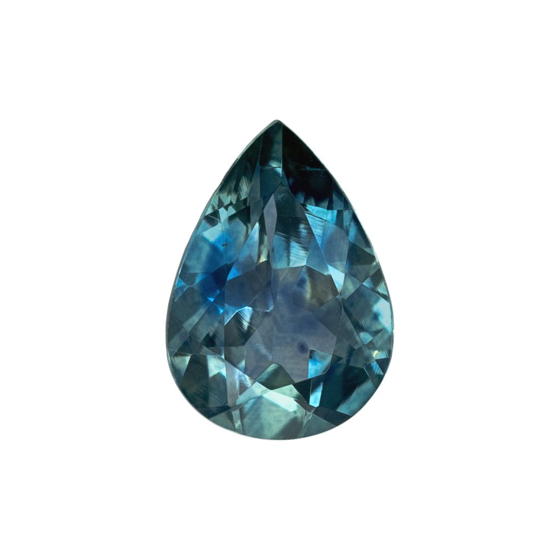 SAPPHIRE FACETED 0.69ct TEAL SI UNITEDSTATES HEATED