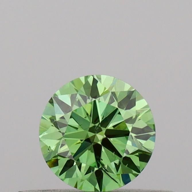 0.31 CT Fancy Vivid Green ROUND