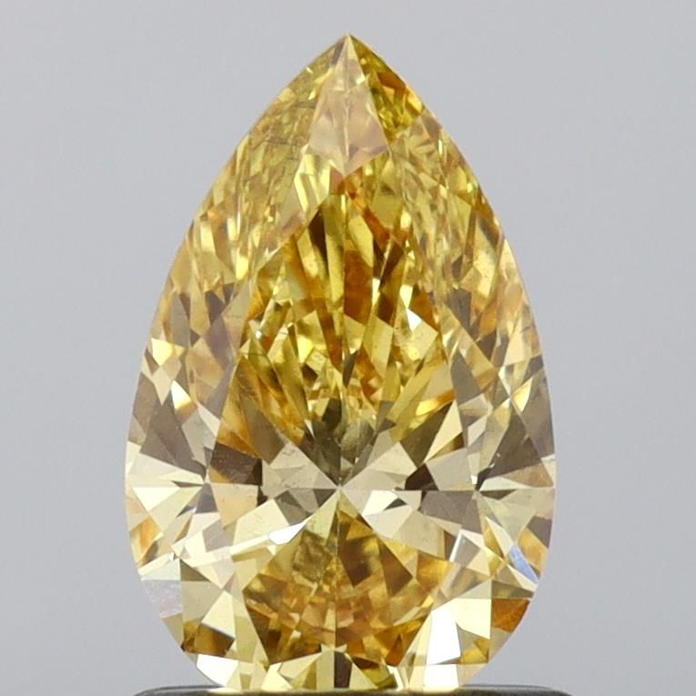 1.0 CT Fancy Vivid Yellow PEAR