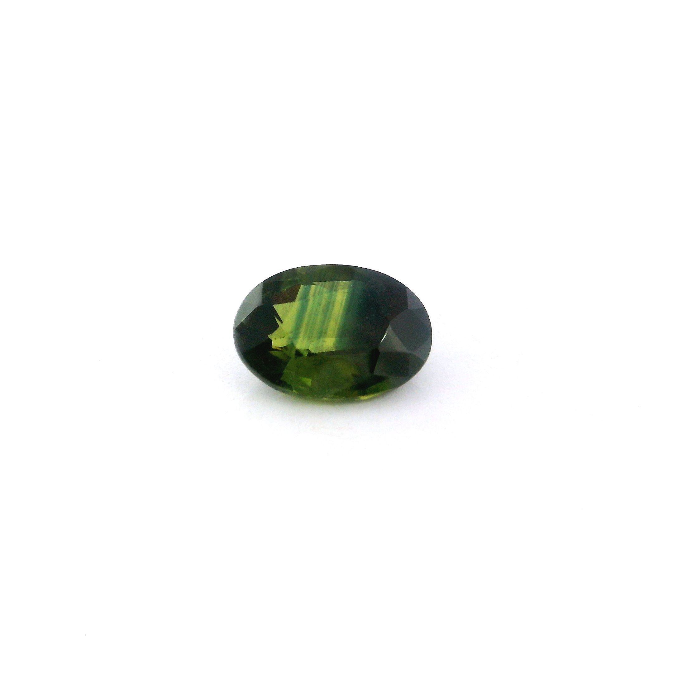 Szafir 1,15 ct, dwubarwny, szlif owalny