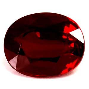 Rubin 3,01 ct, czerwony, szlif owalny