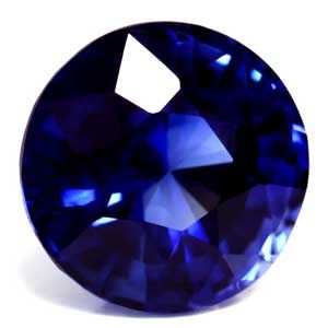 Szafir 2,79 ct, niebieski, szlif okrągły