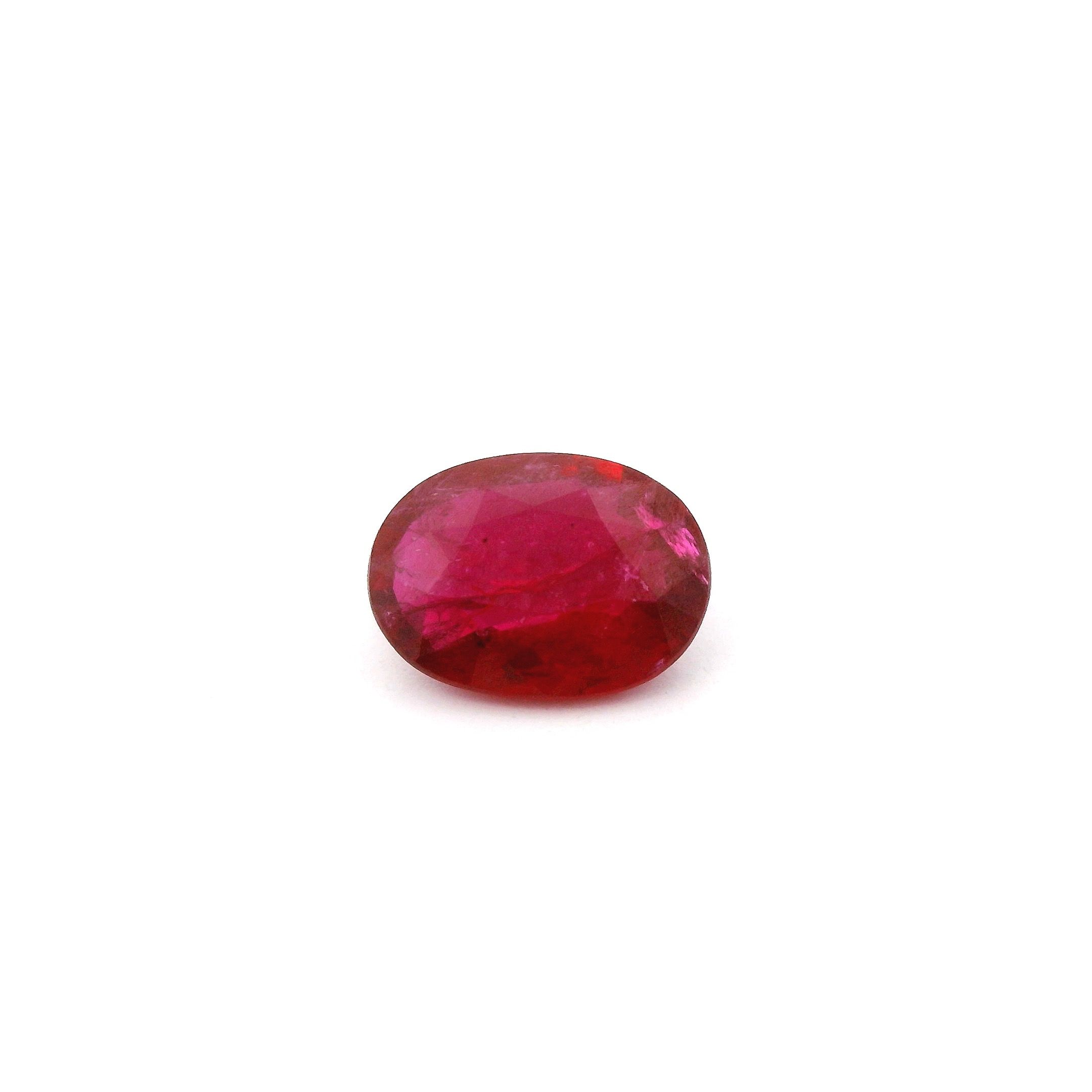RUBY FACETED 1.18ct RED Intense SI MOZAMBIQUE HEATED