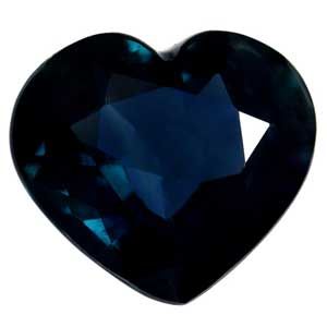 Szafir 2,15 ct, niebieski, szlif serce
