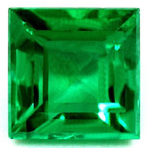 Szmaragd 1,17 ct, zielony, szlif kwadratowy