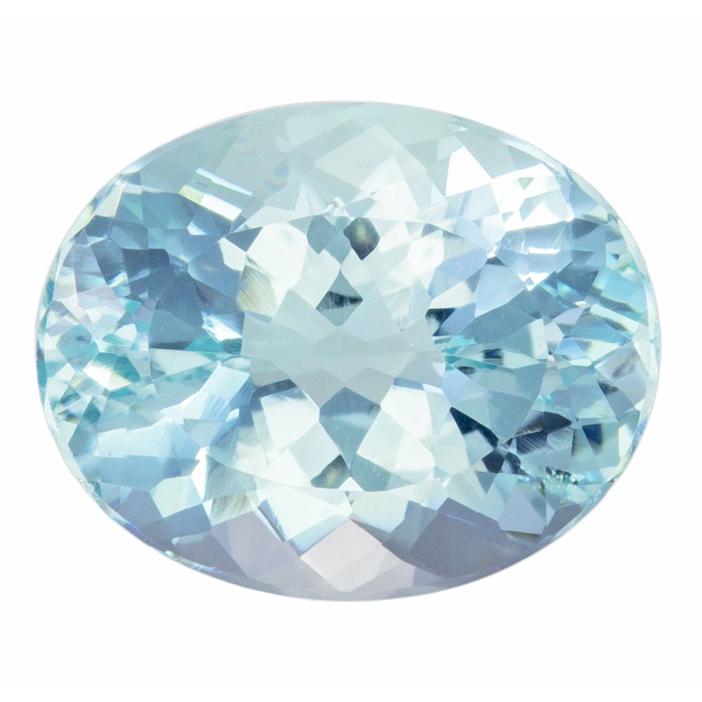 AQUAMARINE FACETED 6.76ct BLUE EC BRAZIL HEATED