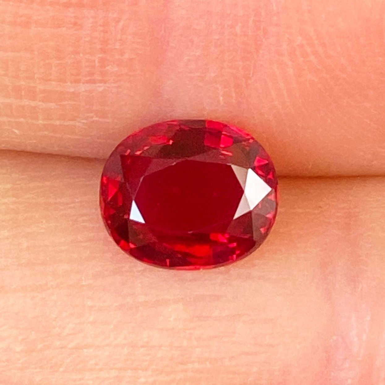 RUBY FACETED 2.04ct RED RED EC MOZAMBIQUE HEATED