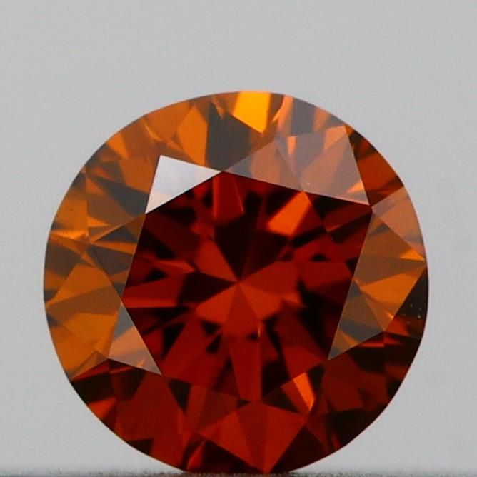 0.19 CT Fancy Deep Orange ROUND