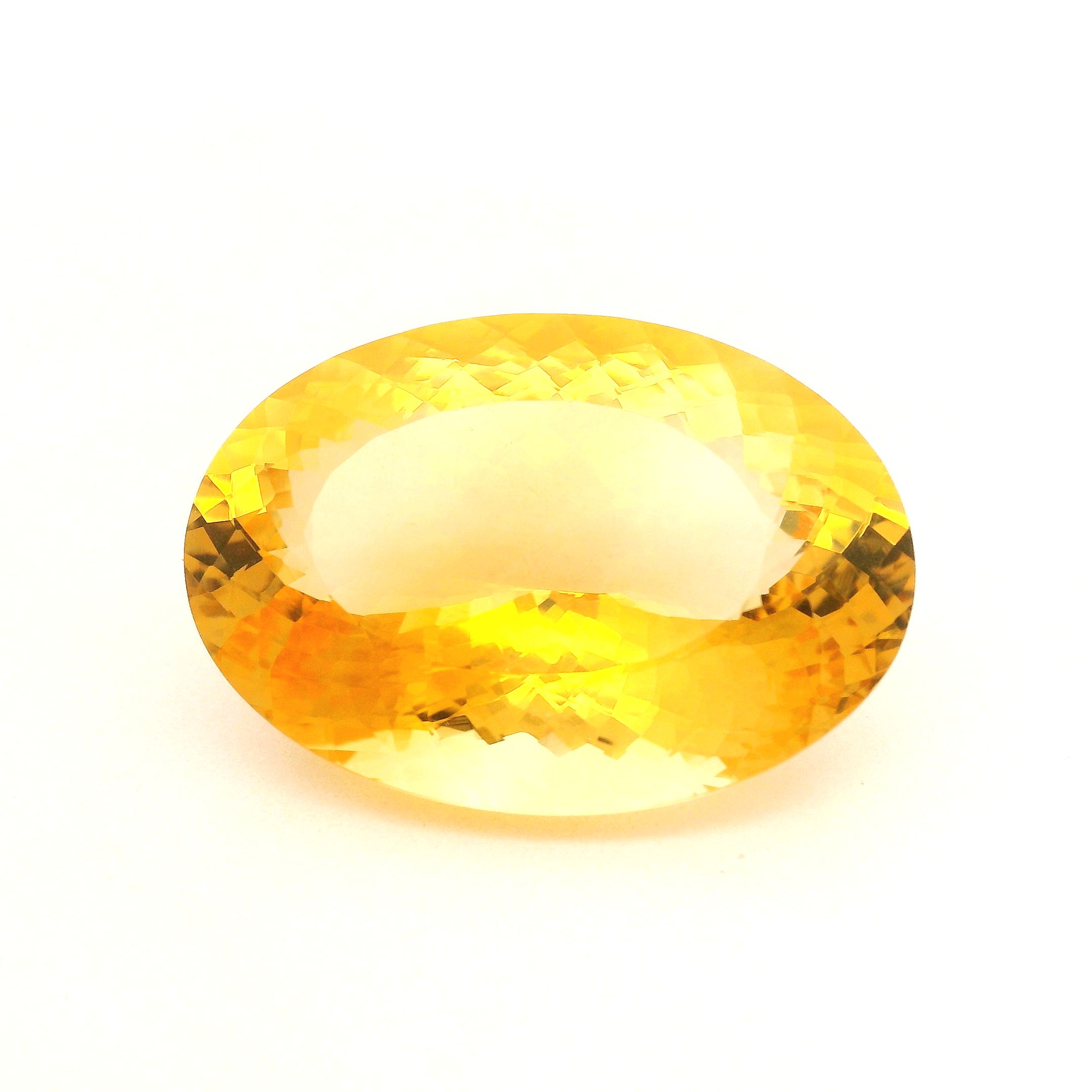 Cytryn 47,47 ct, żółty, szlif owalny