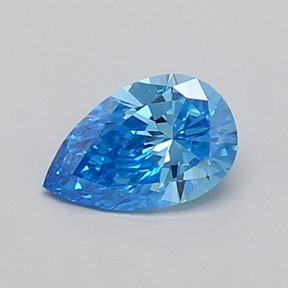 0.39 CT Fancy Intense Blue PEAR