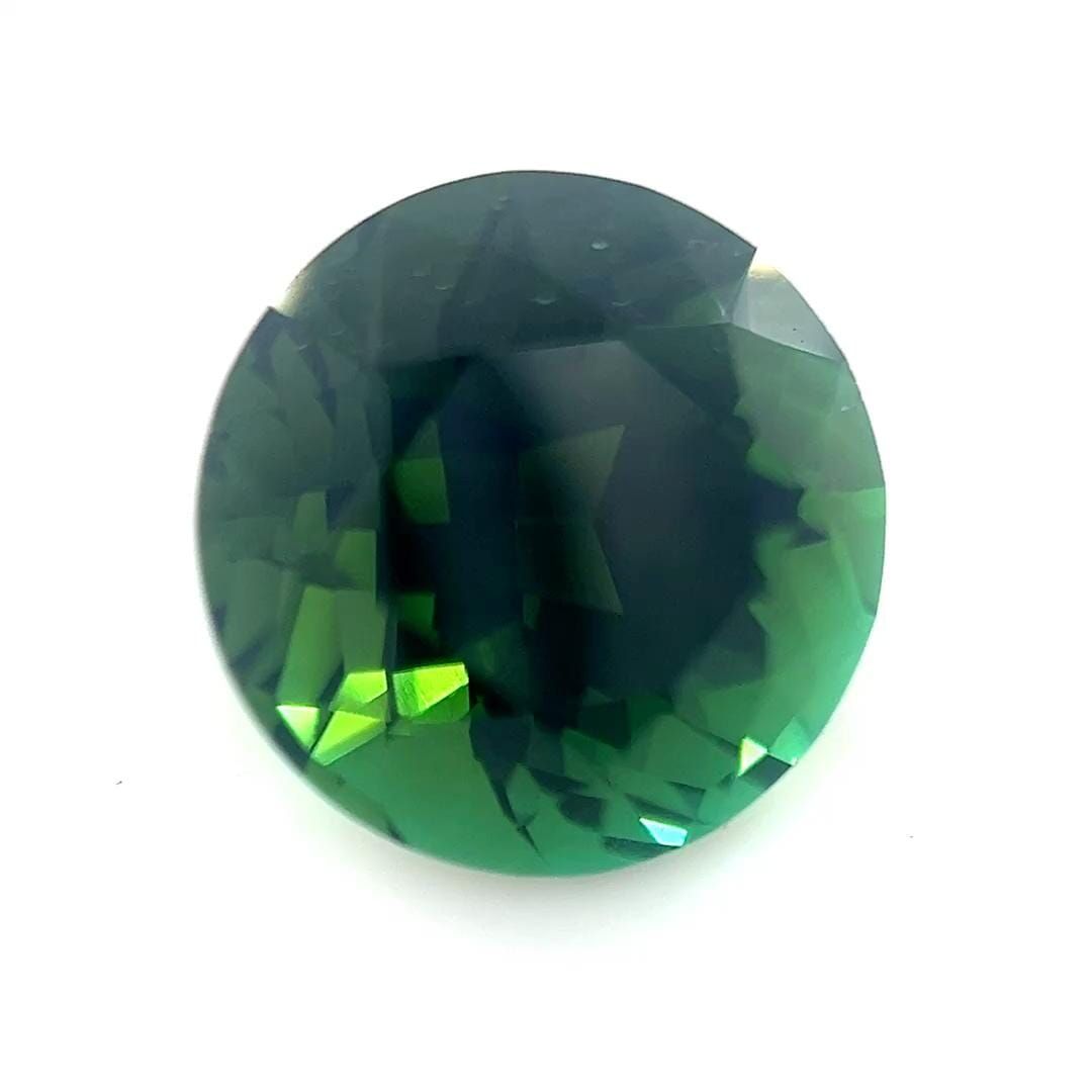 Turmalin 5,18 ct, zielony, szlif okrągły