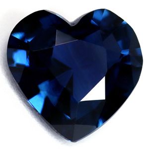 Szafir 1,24 ct, niebieski, szlif serce