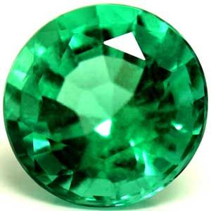 Szmaragd 1,06 ct, zielony, szlif okrągły