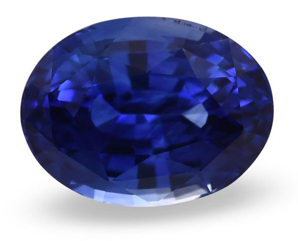 Szafir 1,61 ct, niebieski, szlif owalny