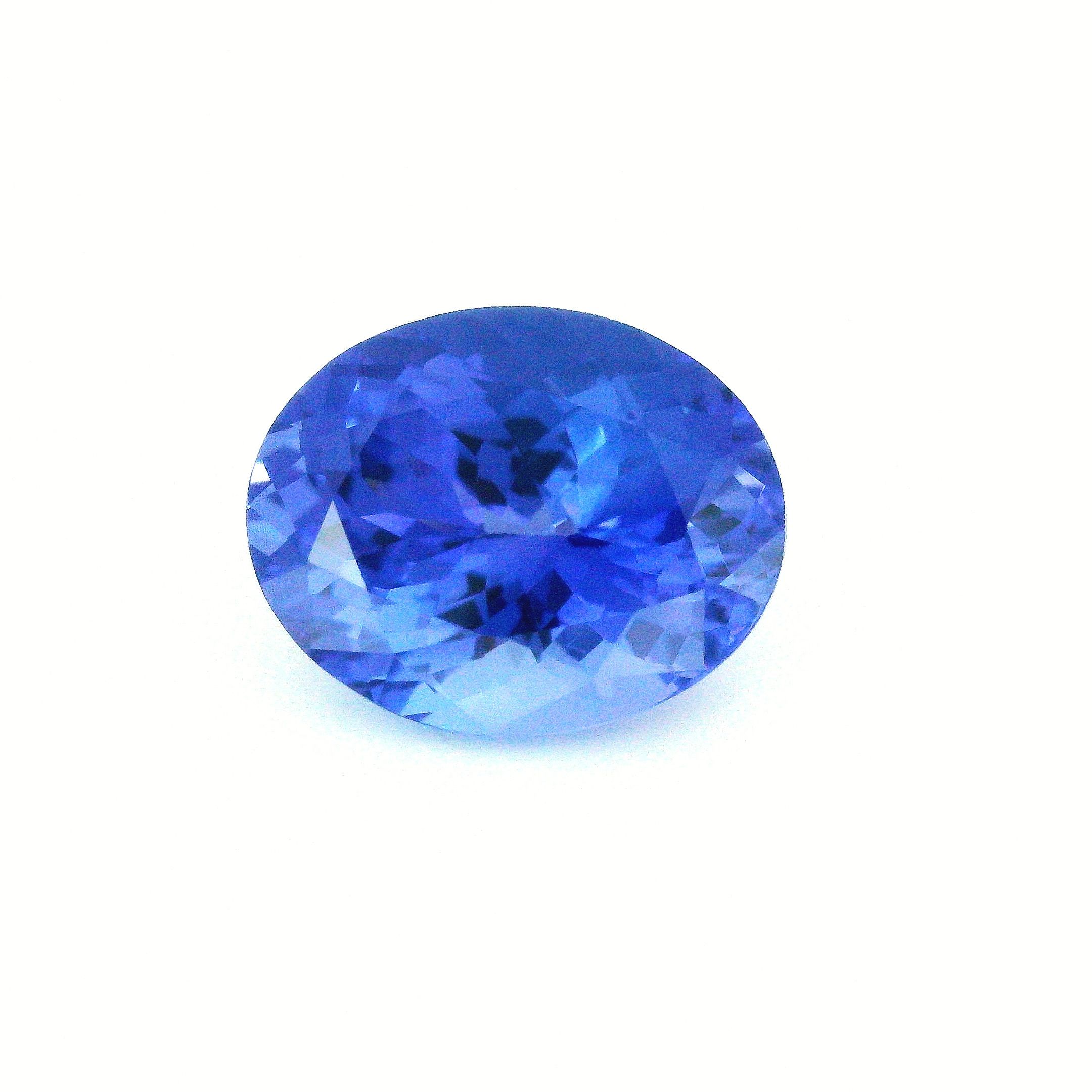 Tanzanit 4,91 ct, niebieski, szlif owalny