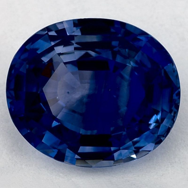 Szafir 5,00 ct, niebieski, szlif owalny