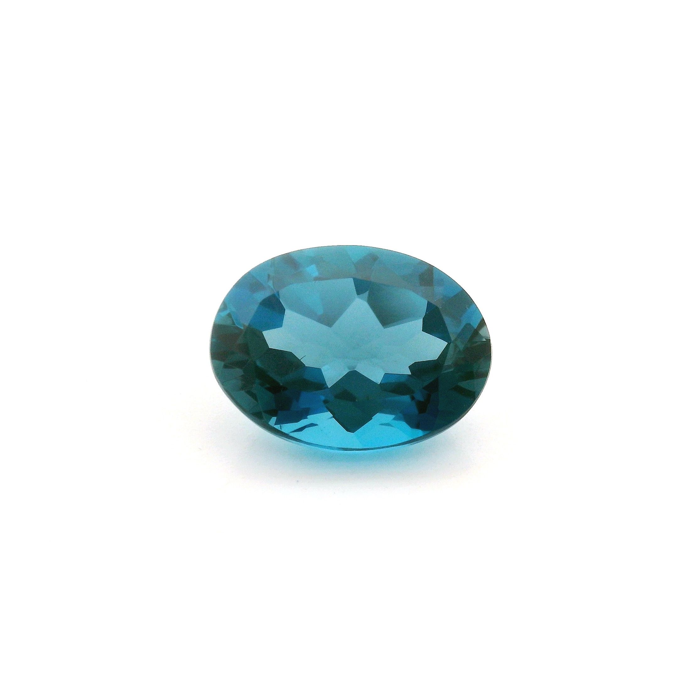 Topaz 11,38 ct, niebieski, szlif owalny