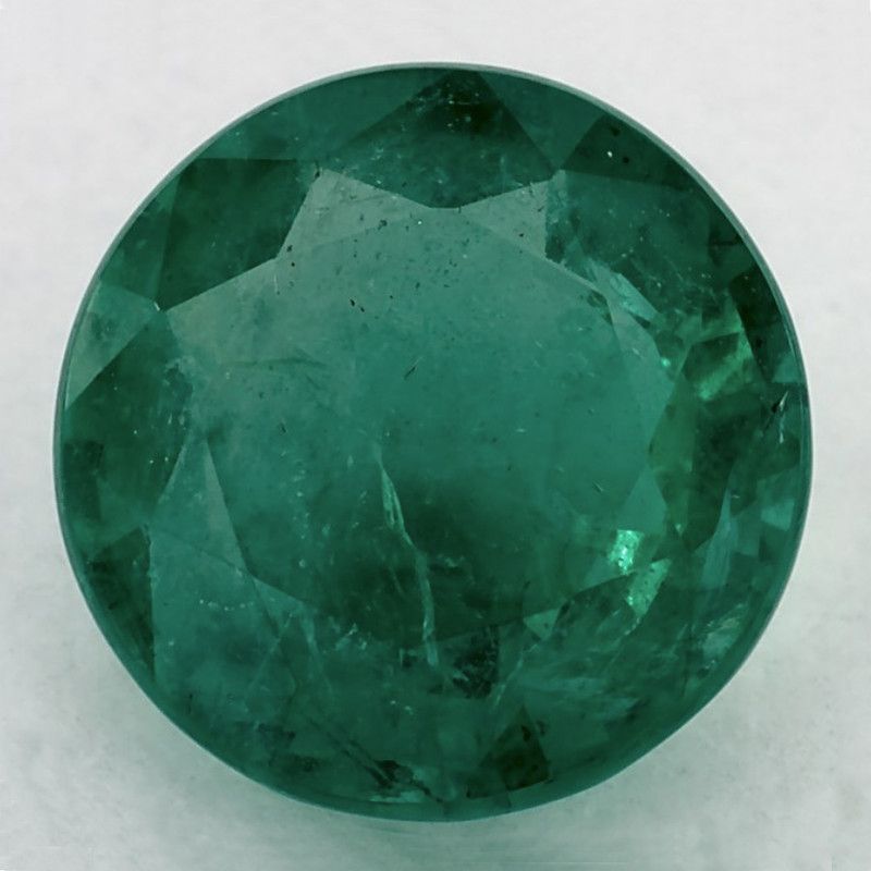 Szmaragd 2,42 ct, zielony, szlif okrągły