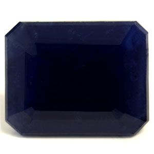 Szafir 10,19 ct, niebieski, szlif szmaragdowy